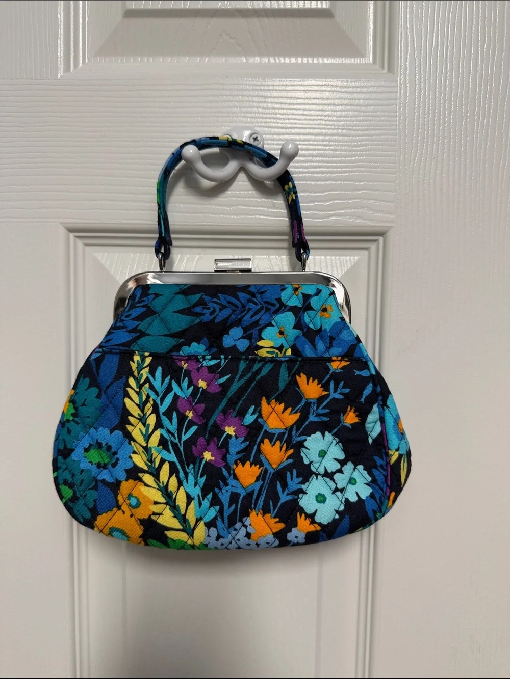 Vera Bradley Floral Print Frame-Top Handbag